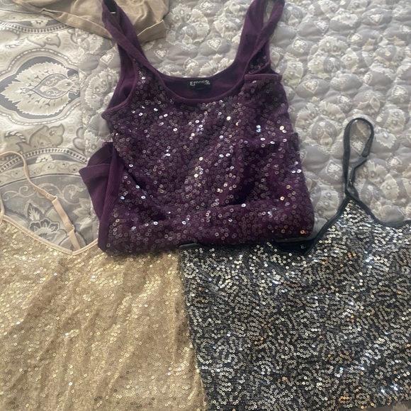 Express sequin tanks bundle - Picture 1 of 3